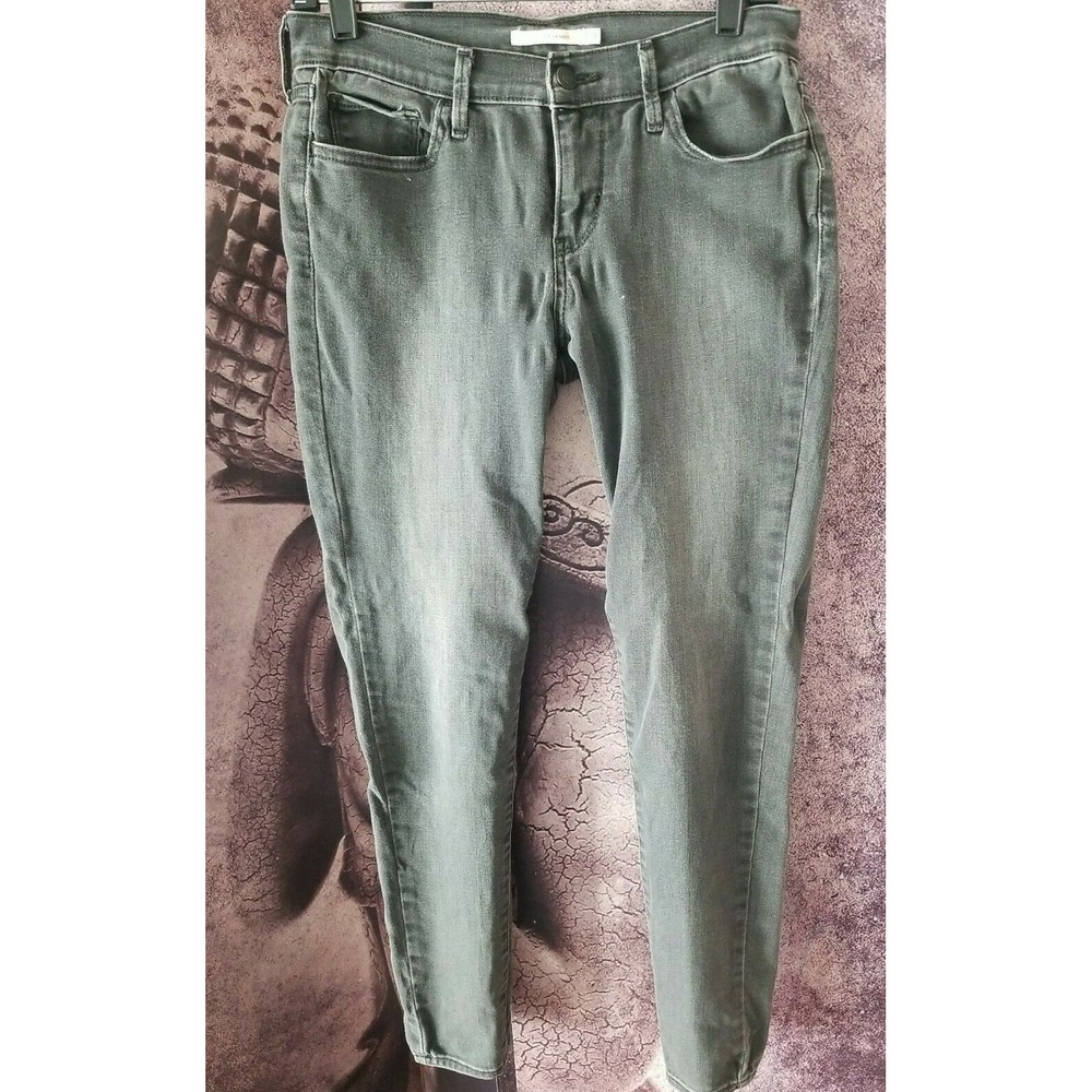 Levi's 710 super skinny women 28 Gray Wash Jeans stretchy zip fly
